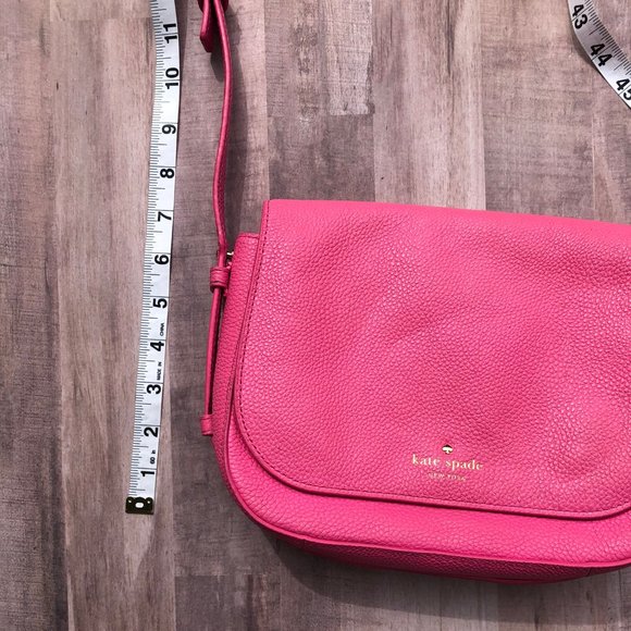 Kate Spade Pink Pebbled Soft Leather Crossbody - Picture 6 of 11